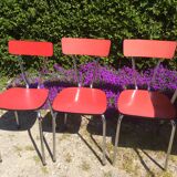 Formica table with 4 chairs and 2 stools from the 60s