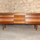 Sideboard vintage in teak and Rosewood, Scandinavian style by White & Newton
