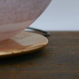 Grande lampe de table en verre de Murano satiné et corrodé Swirl de VeArt, années 80.