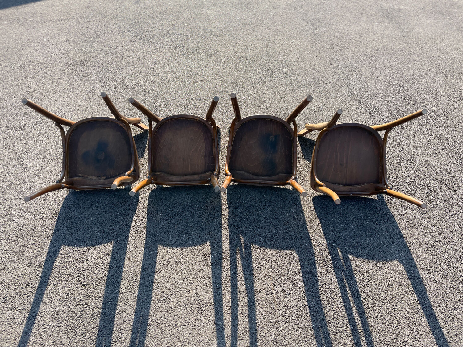 Lot de 4 chaises vintage Thonet de bistrot