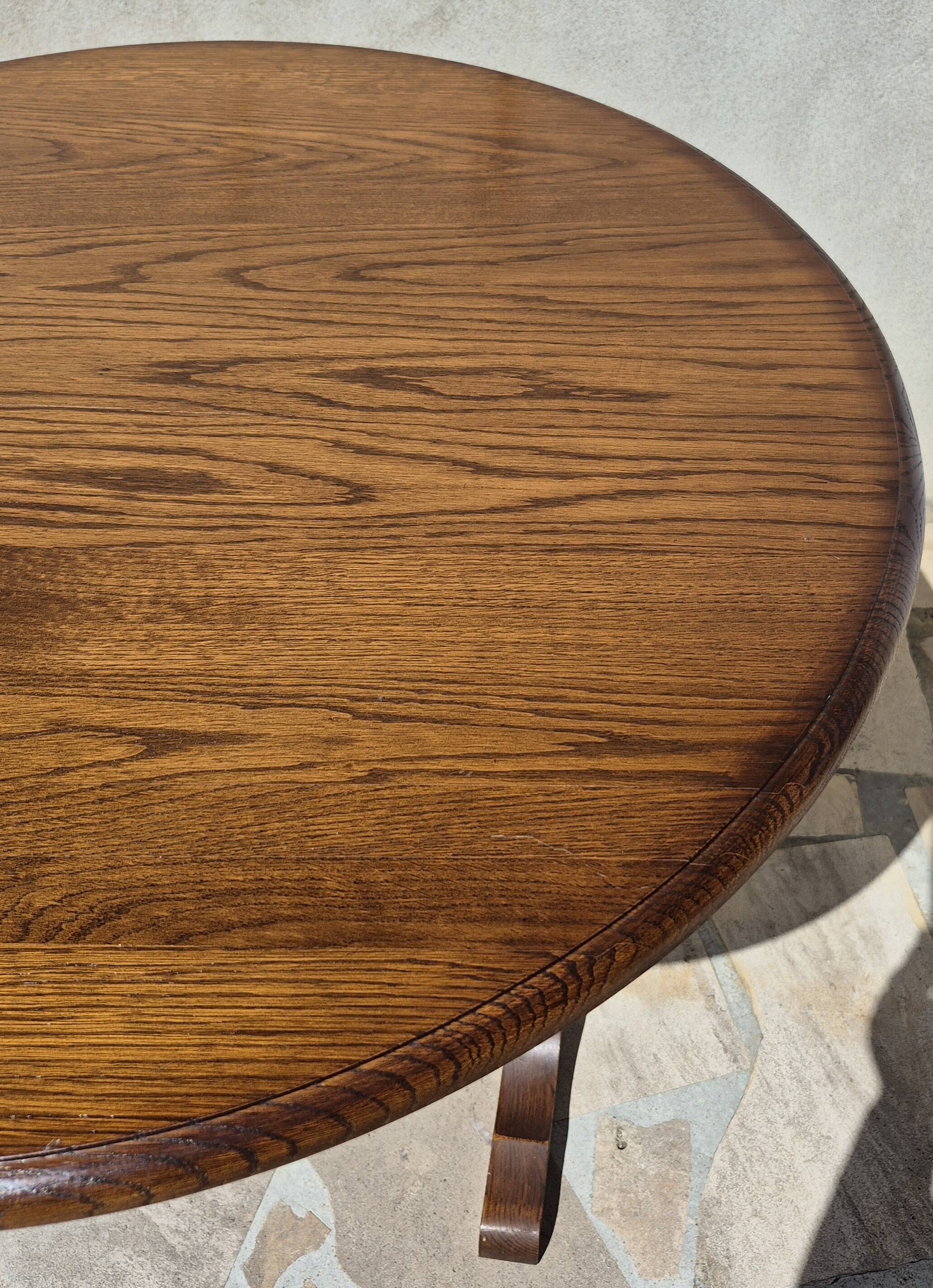 Petite table vigneronne ronde rabatable