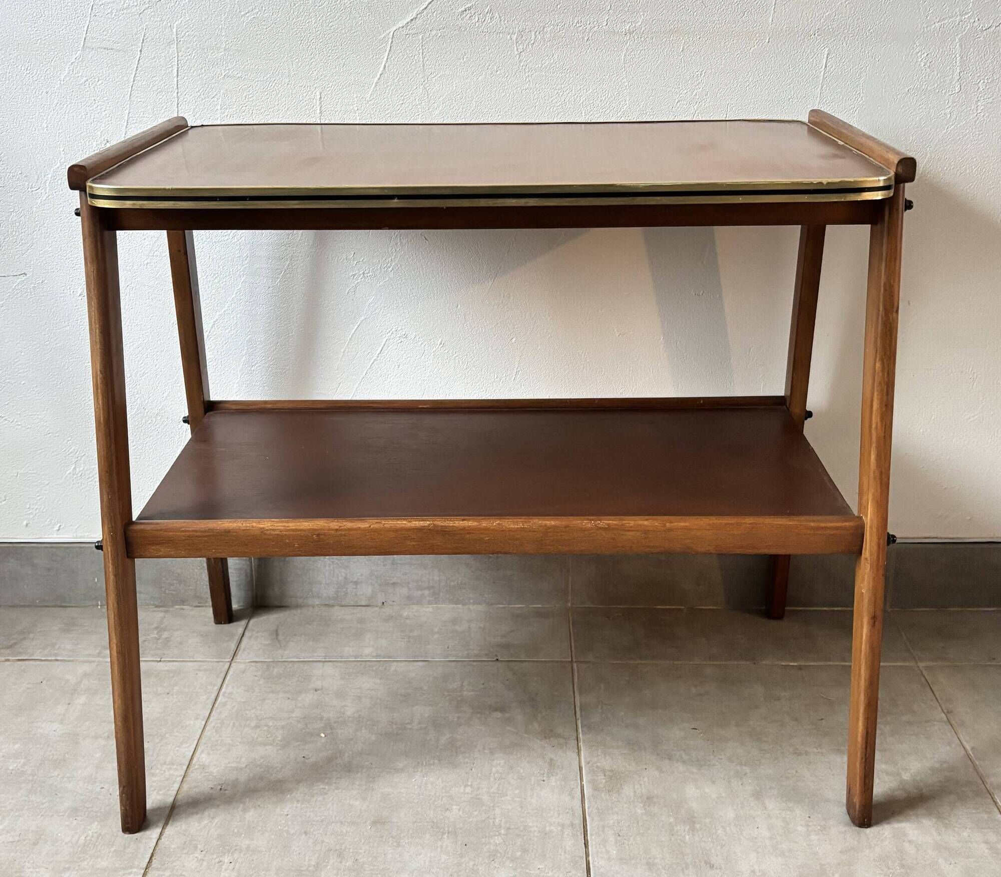 Sideboard / Vintage Scandinavian bar cart in teak (1960s)