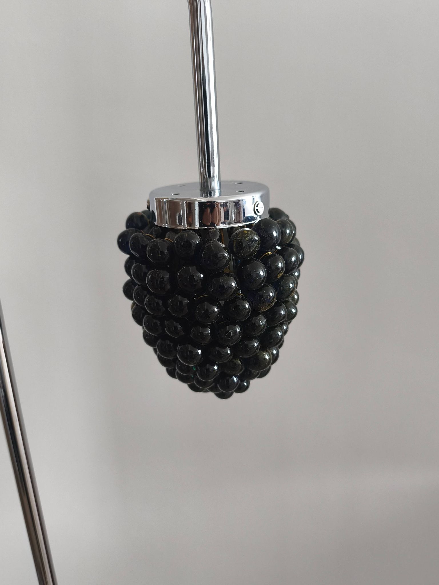 Lampadaire  cascade « Grappes de raisins » en verre multicolore
