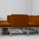 Ensemble de 10 chauffeuses de Louis Baillon, édition Planforms formant canapé modulable, circa 1950