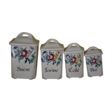 Old spice pots in earthenware