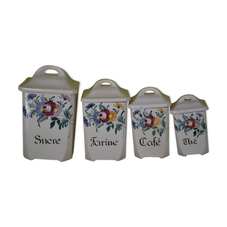 Old spice pots in earthenware