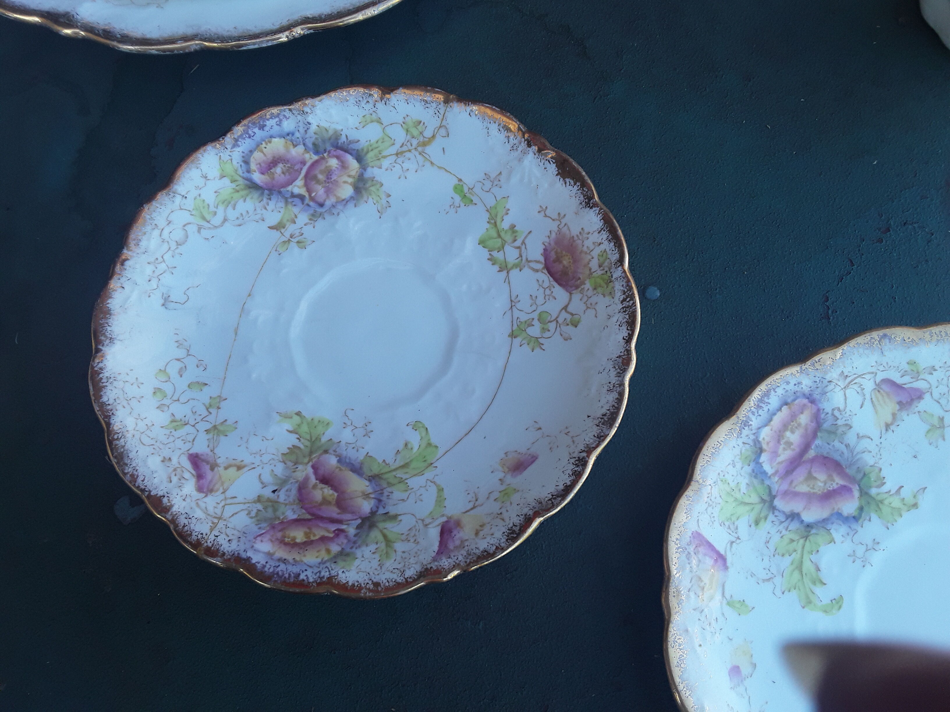 Allertone English porcelain tea service with gateau service