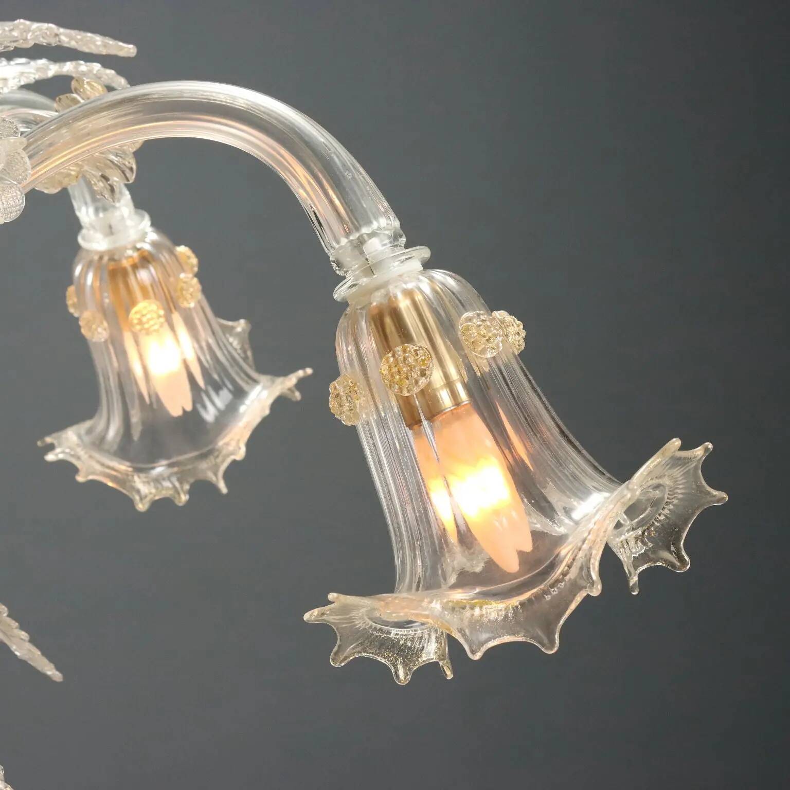 Antique Murano glass chandelier, Italy, late 19th century.
