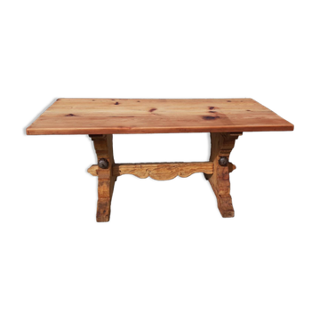 Solid pine monastery table
