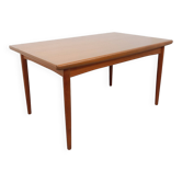 Vintage Dyrlund Scandinavian rectangular dining table from the 60s in teak
