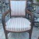 Paire de fauteuils français en Acajou d’époque restauration