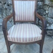 Paire de fauteuils français en Acajou d’époque restauration