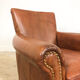 Set of two vintage leather armchairs