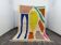 Large colourful Berber rug handwoven 200x300 cm