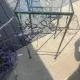 Stands / Nesting tables in patinated wrought iron with antique glass Olivier CORRO