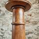 Antique elm side table – French column circa 1900 – Plant stand