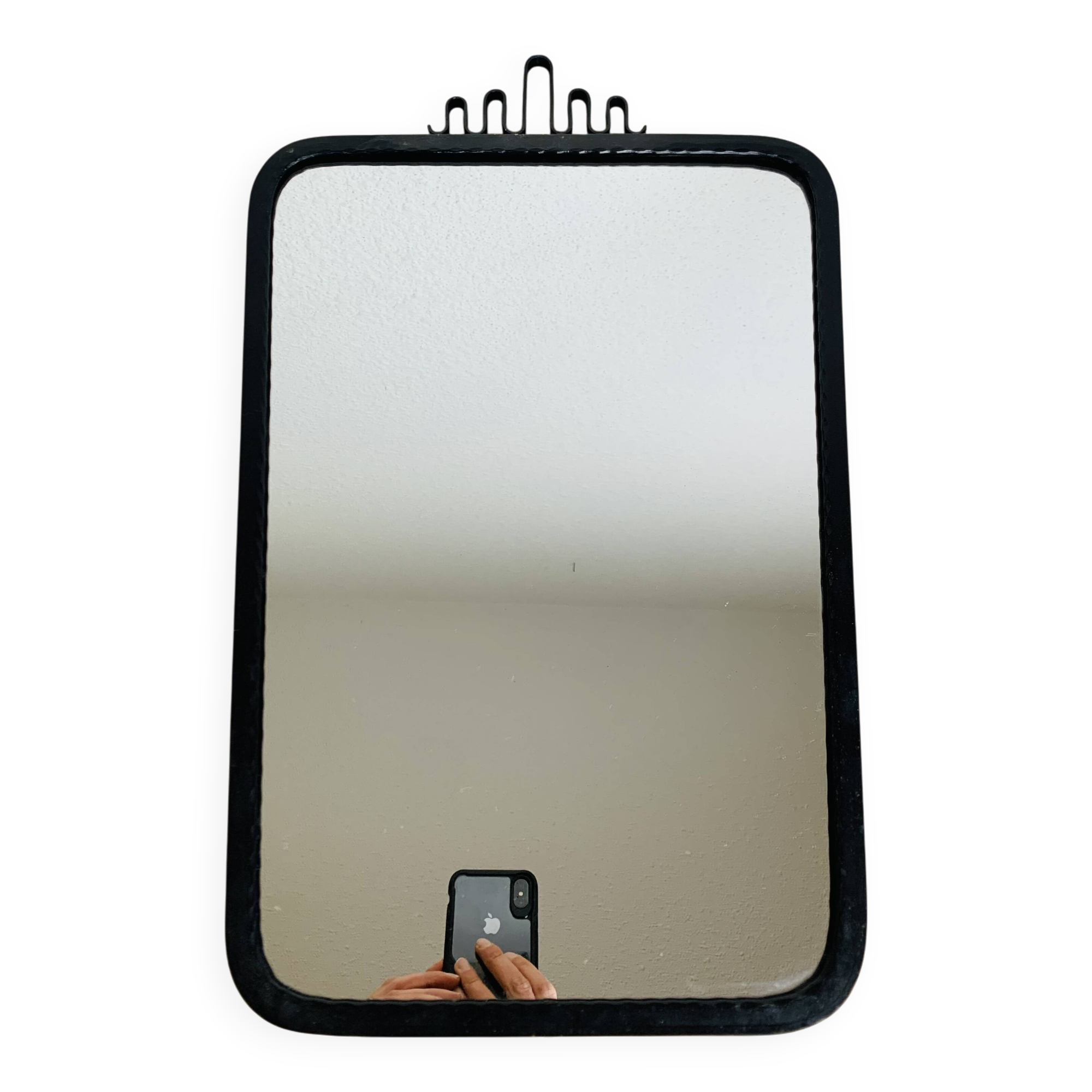 Wrought iron mirror from the 50s