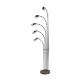 1970s Chrome and Marble Floor Lamp , Italy