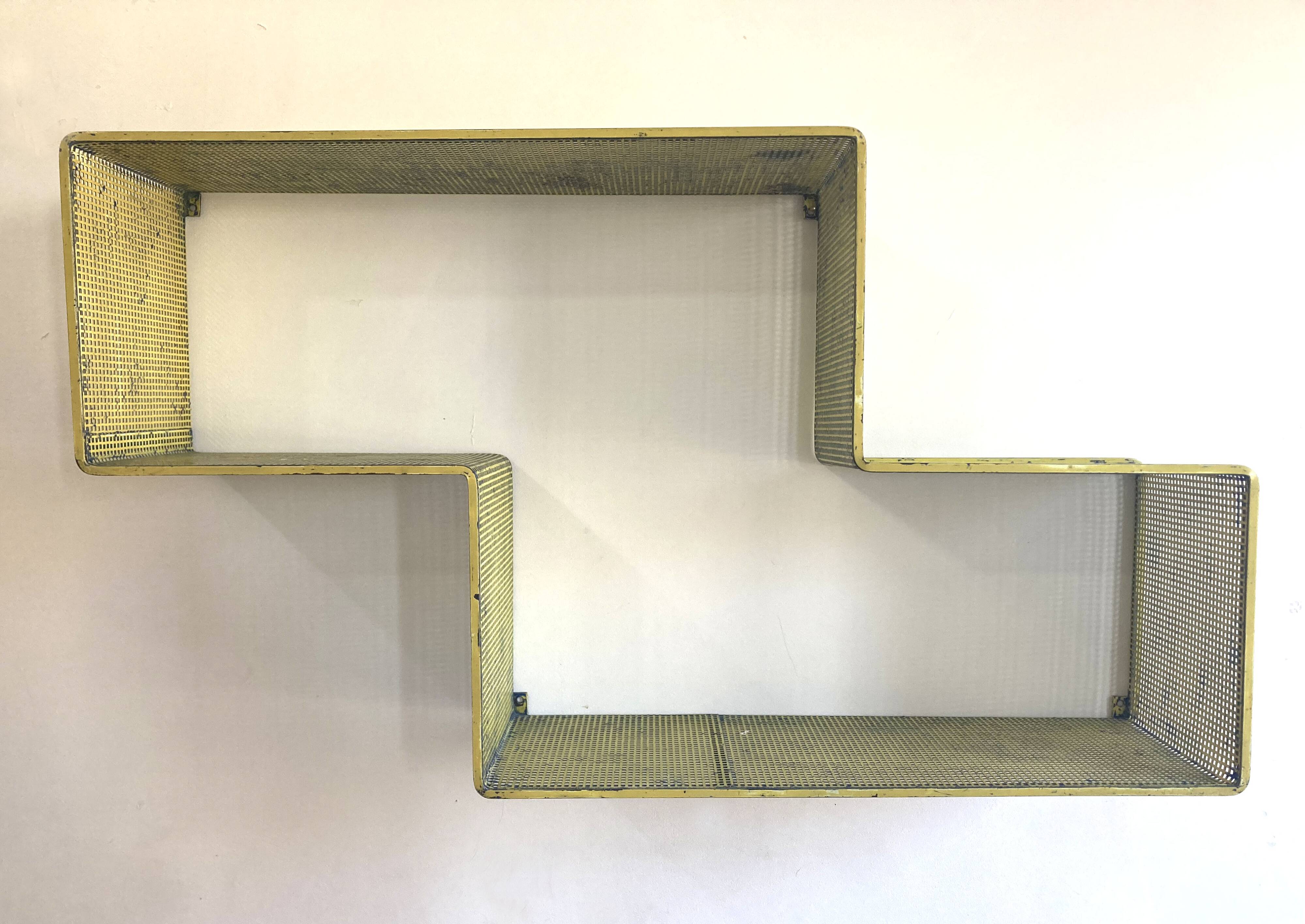Etagère « Dedal » Mathieu Matégot / vintage 1950 / Jaune