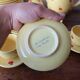 Hand-painted earthenware tea set – red apple motif