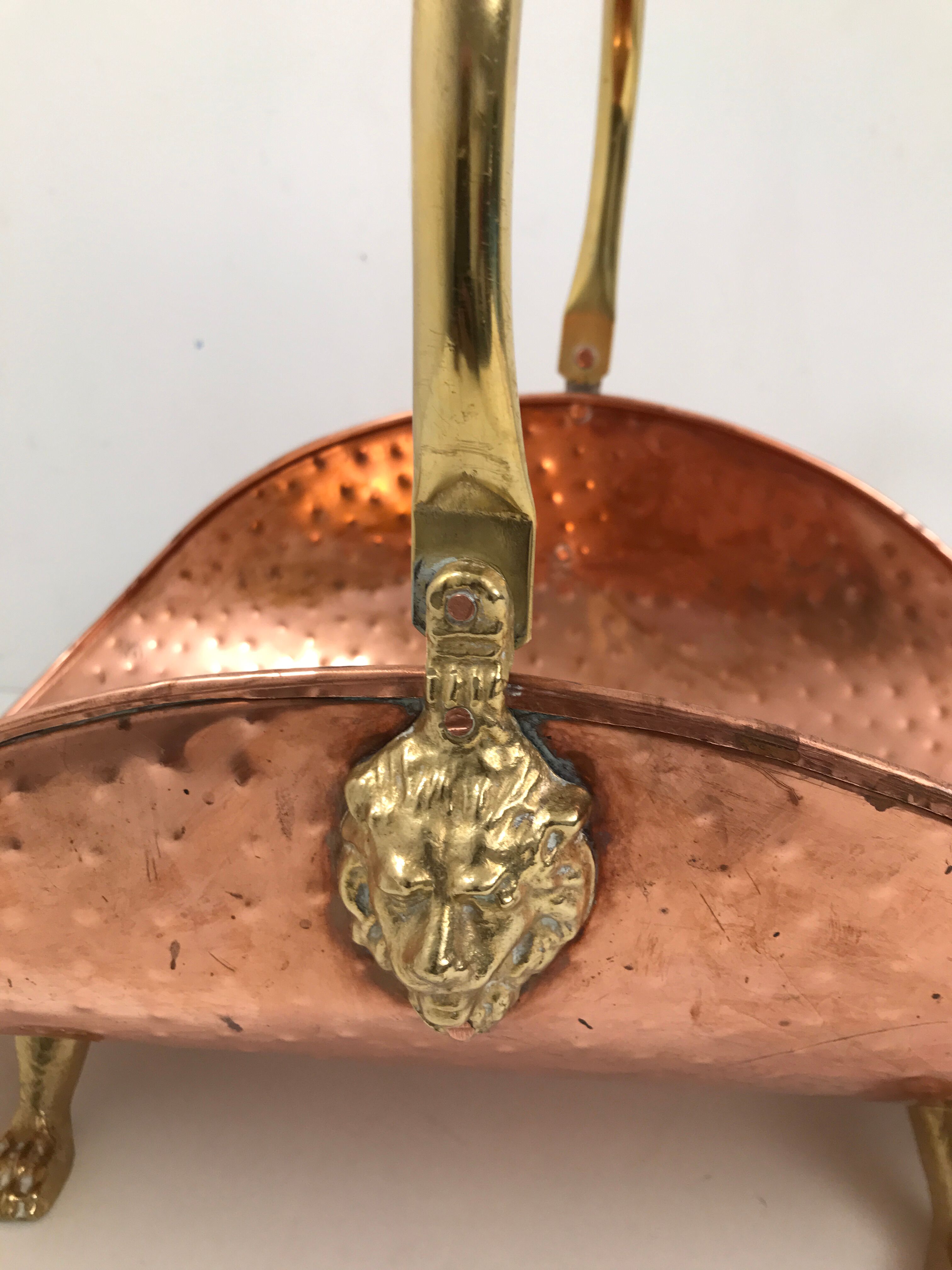 Old vintage copper buche door