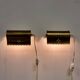 A pair of charming wall sconces/branches in brass with a star pattern, modern Scandinavian style.