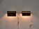 A pair of charming wall sconces/branches in brass with a star pattern, modern Scandinavian style.