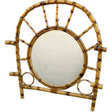 1960s French Roitn Coat Rack Mirror