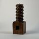 Vintage Brutalist Press Screw Lamp