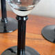 6 art deco glasses fine feet