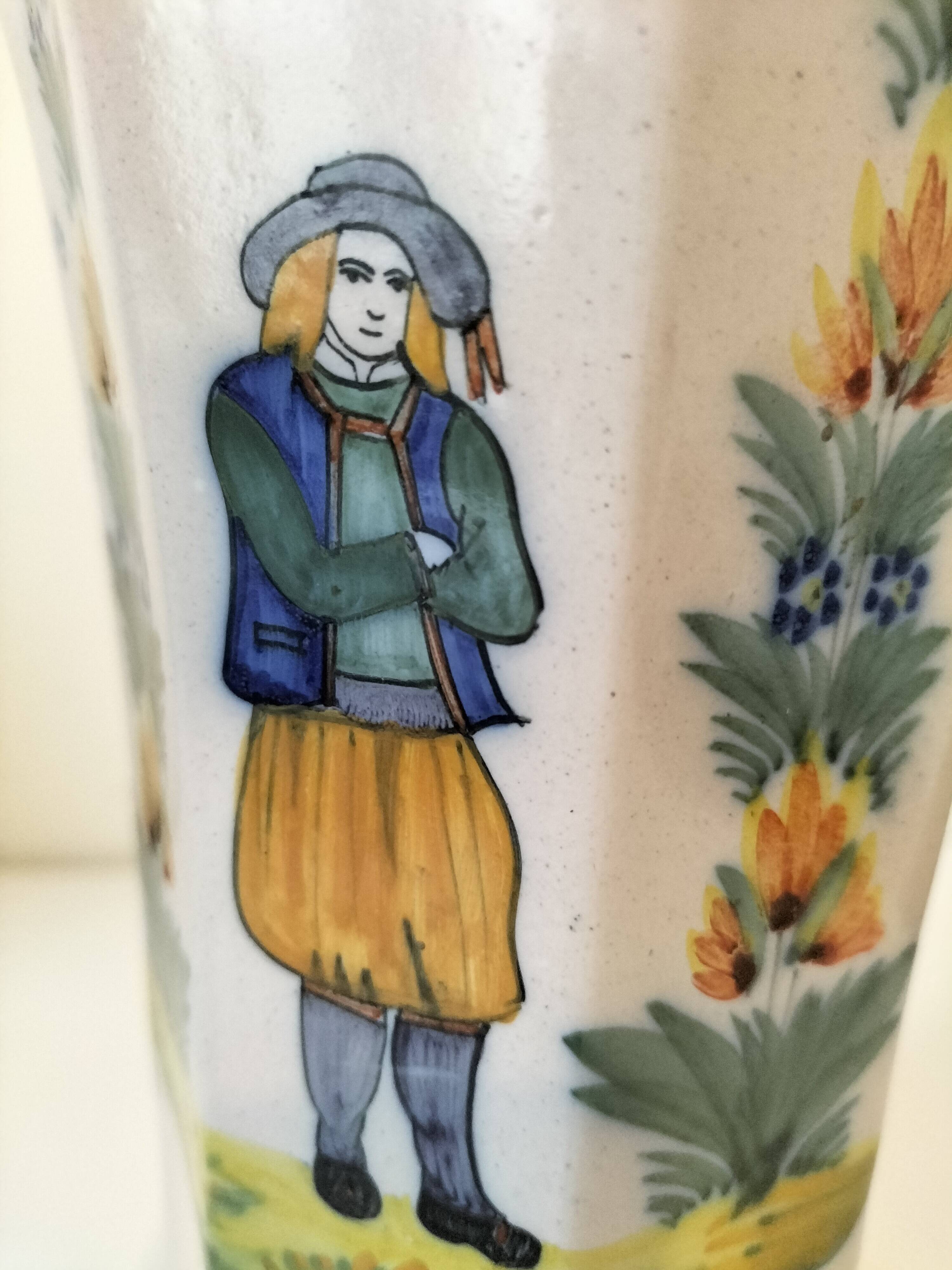 Vase Henriot Quimper ancien — début 20ème siècle