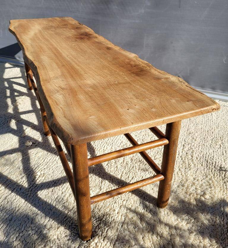 Farmhouse bench-table with a natural feel