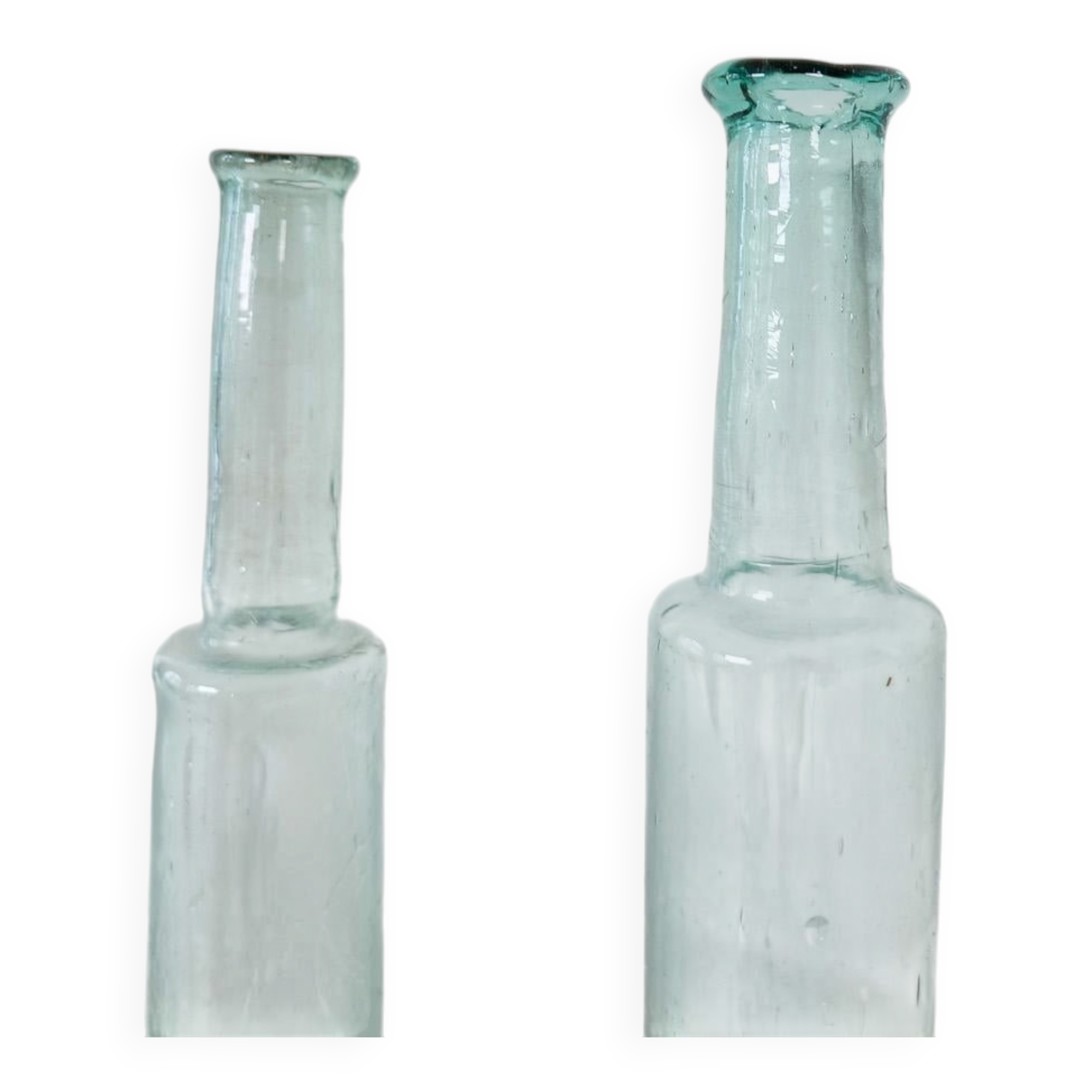 Antique set of 3 decorative bottles / vases from Sweden circa 1800
