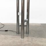 Vintage German floor lamp from the 1970s in glass and metal.