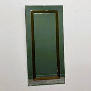 Large German beveled mirror with bronze-tinted border by Schöninger, 1980s