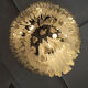 Lamp art deco style metal & crystal