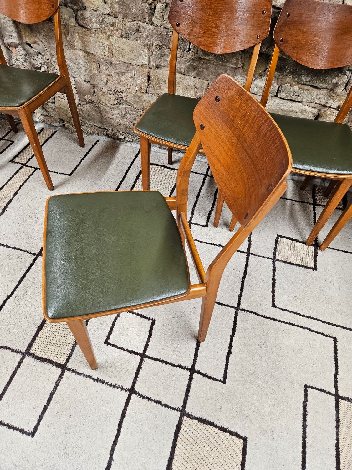 Set of 6 danish chairs 1960