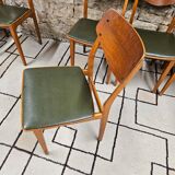 Set of 6 danish chairs 1960