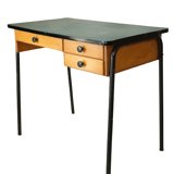 Vintage desk 60' wood and metal FORBO
