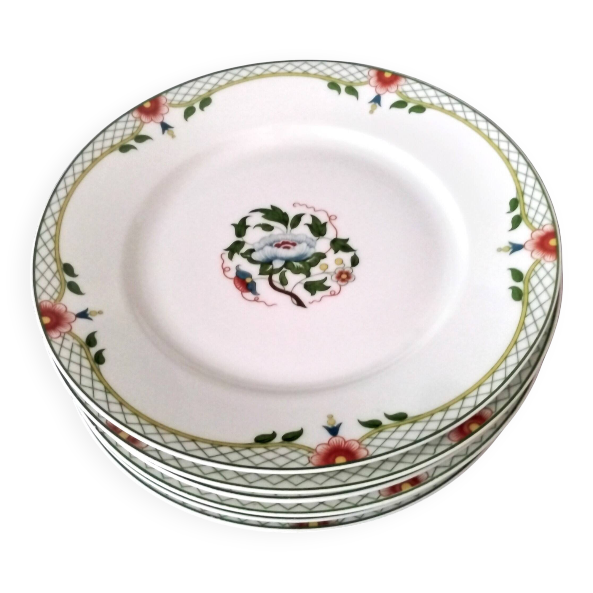 6 Limoges Porcelain Dinner Plates