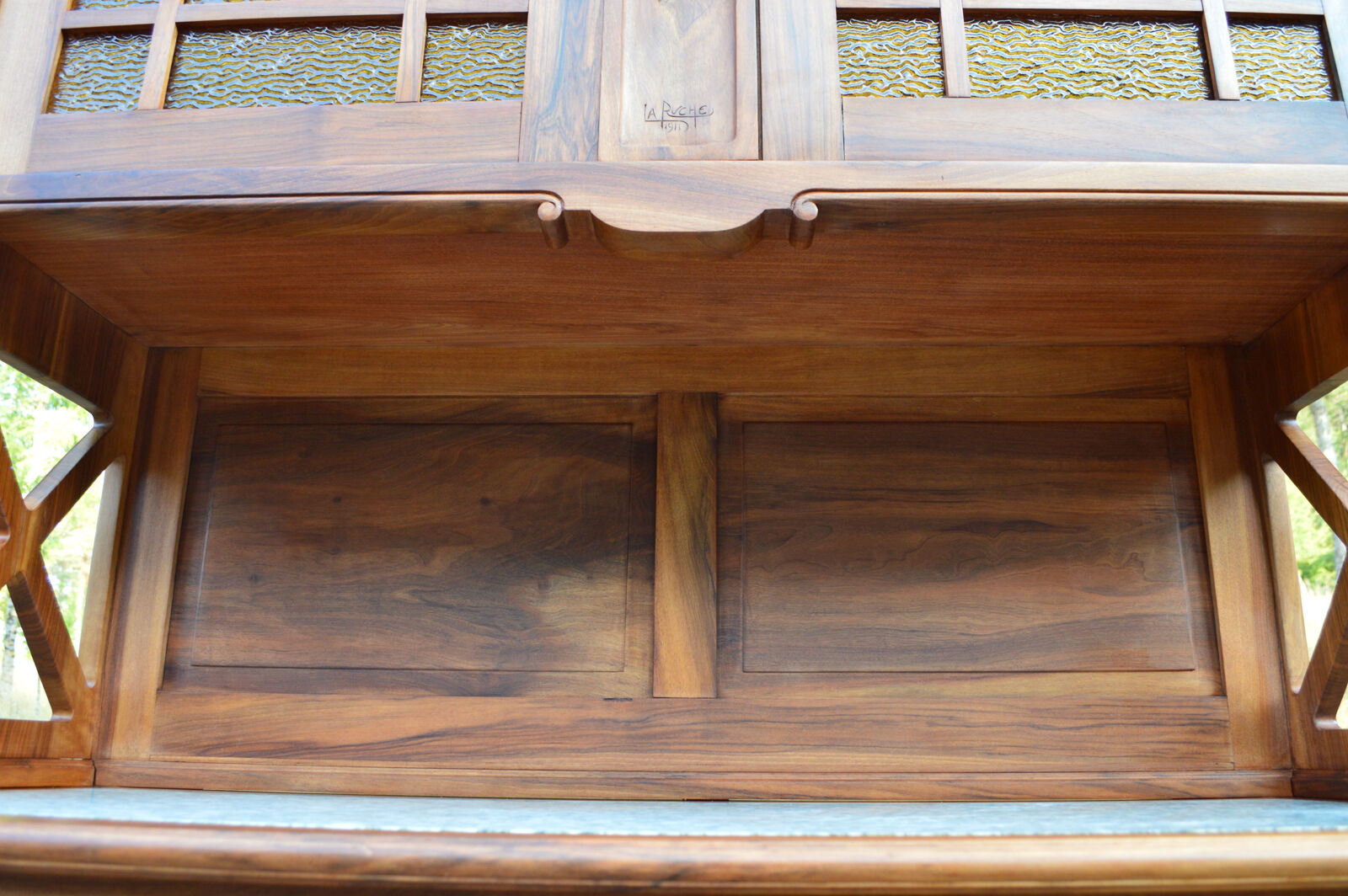 Art nouveau buffet by la ruche en merisier sculpté, 1911