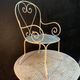 Set of wrought iron garden furniture