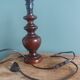 Pied de lampe en bois tourné