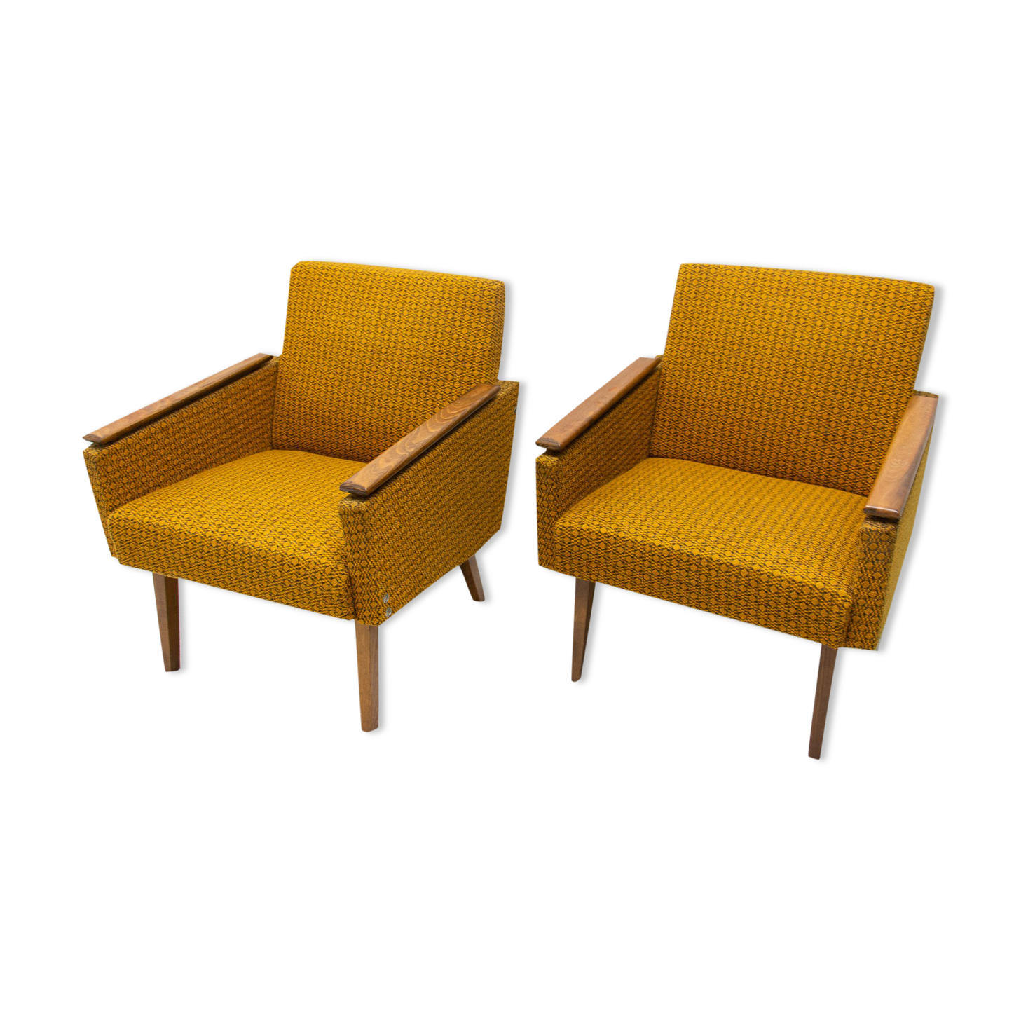 Pair of mid century armchairs by Mier Topolčany, 1960´s, Czechoslovakia