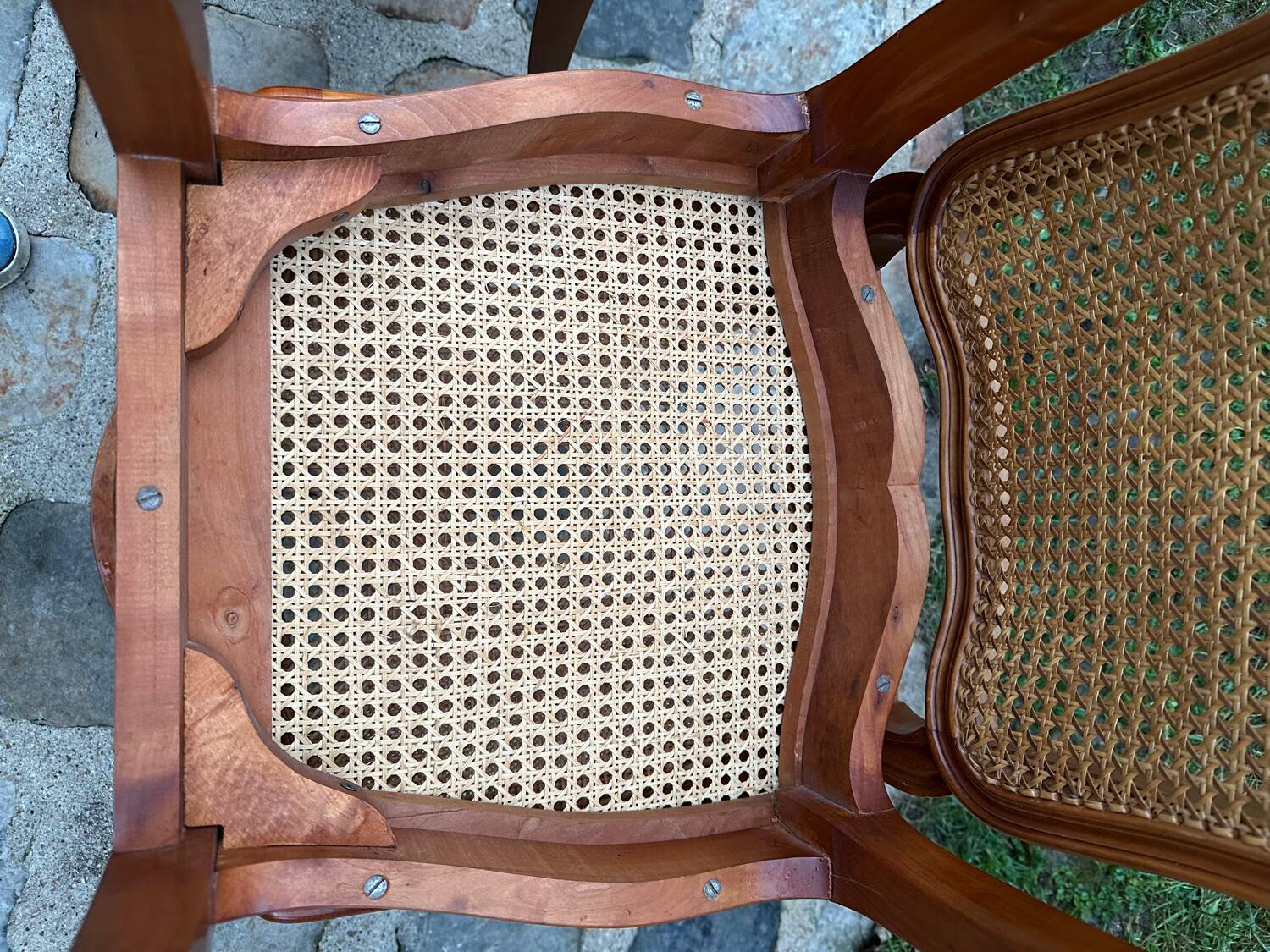 Caned chairs in Louis XV style