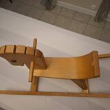 Wooden rocking horse