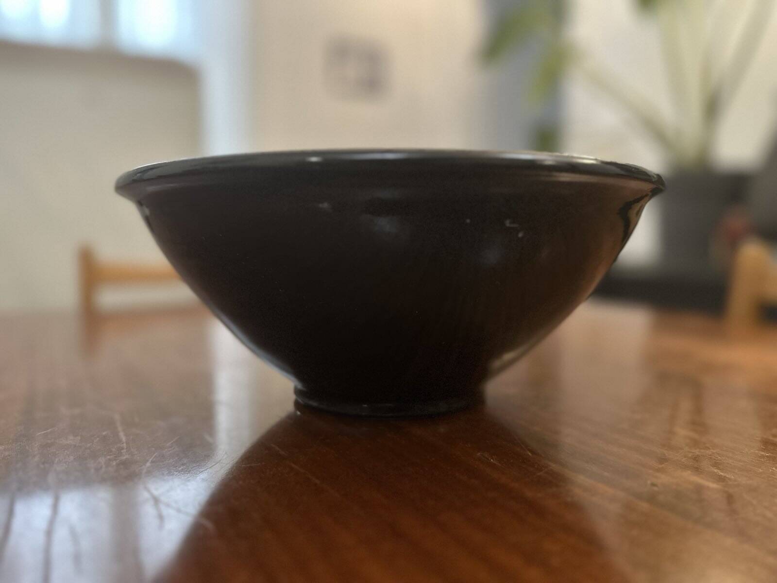 Large ceramic salad bowl by Veronique Heintz