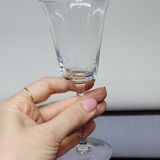 8 Fine Crystal Stemmed Glasses for Port or Liqueur - Baccarat? / Saint Louis