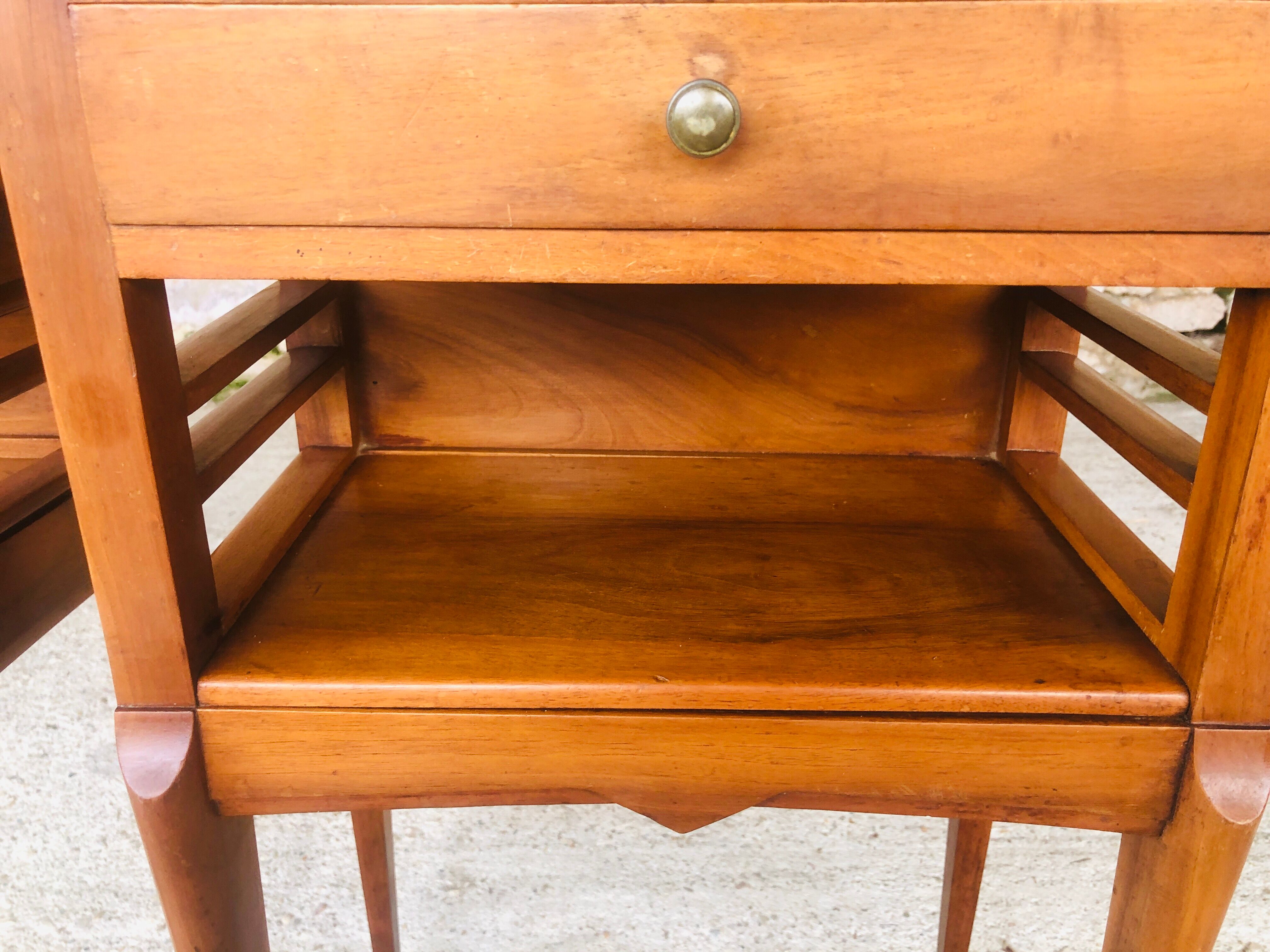 Pair of Italian bedsides, Art deco 50s