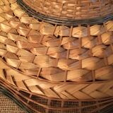 Suspension in rattan and braided wicker